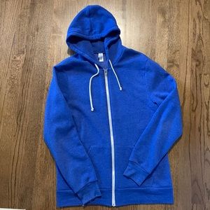 Blue hooded sweatshirt size Large